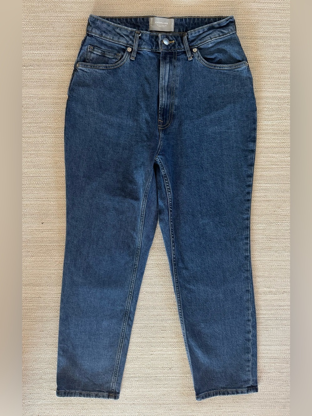 Everlane The Curvy Cheeky Crop Jeans high rise blue organic cotton women’s 29
